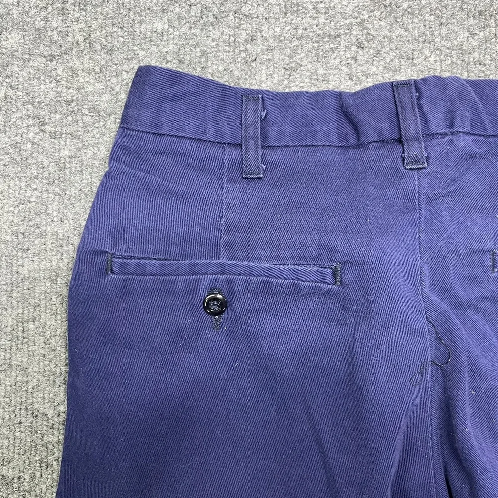 Cintas Work Chino Pants Men's Navy Blue Mid Rise Straight Zip Fly - 30x29.5